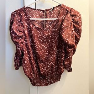 Polka dot blouse